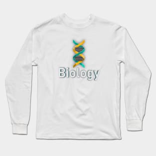 Polygonal DNA Biology Long Sleeve T-Shirt